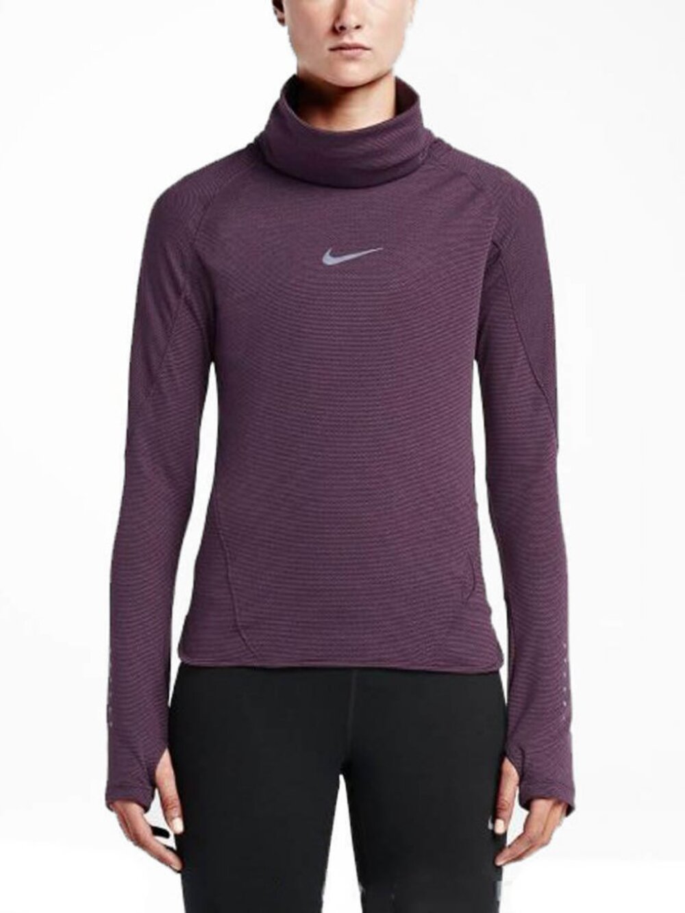 Nike Women's Aeroreact Long Sleeve Training Top Atomic Purple Small